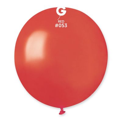 #053 Metal Red 155358 Metallic Color 19 in 25pcs Gemar Balloons