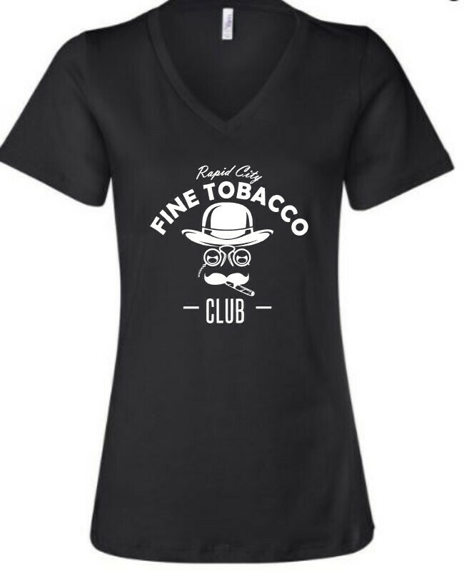 RC Fine Tobacco Club V-Neck Women&#39;s Tee