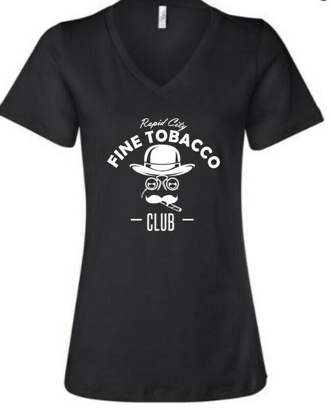 RC Fine Tobacco Club V-Neck Women&#39;s Tee