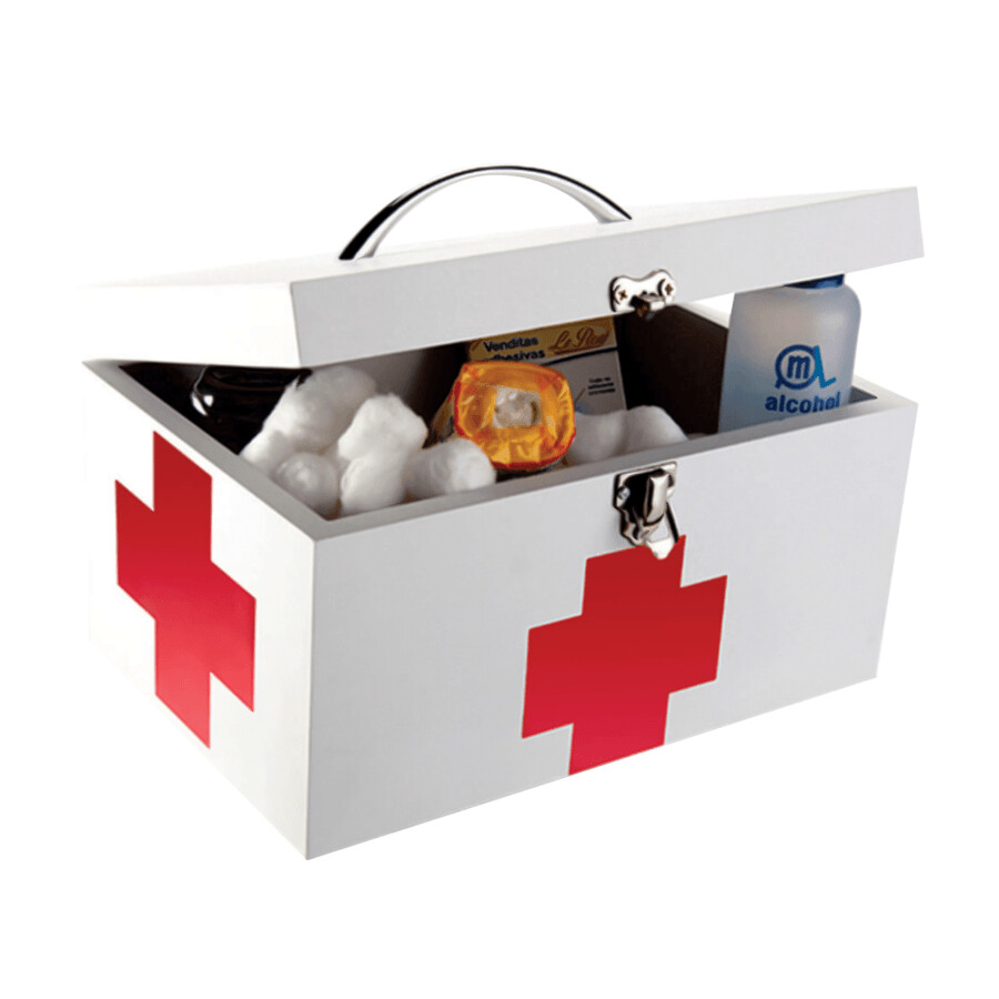 BOTIQUÍN DE MADERA / PORTA INSTRUMENTAL