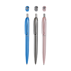 BOLIGRAFO PLASTICO PLAY METALICO