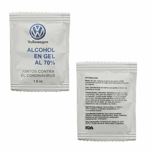 SACHET DE GEL ANTIBACTERIAL