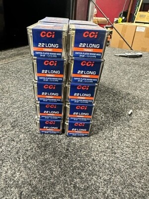 WHOLESALE CCI 0029 Target Target 22 Long 29 gr Copper-Plated Round Nose 100 Per Box 1000ct Total