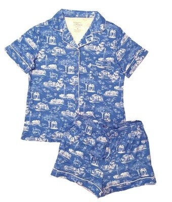 Shorts — Short Sleeves — Blue