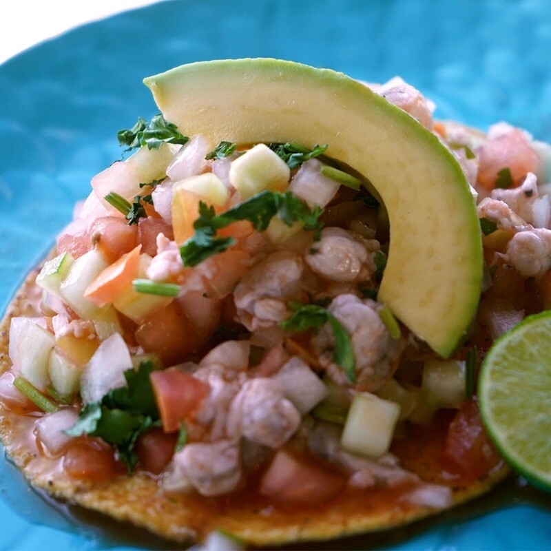 Tostada de Ceviche**