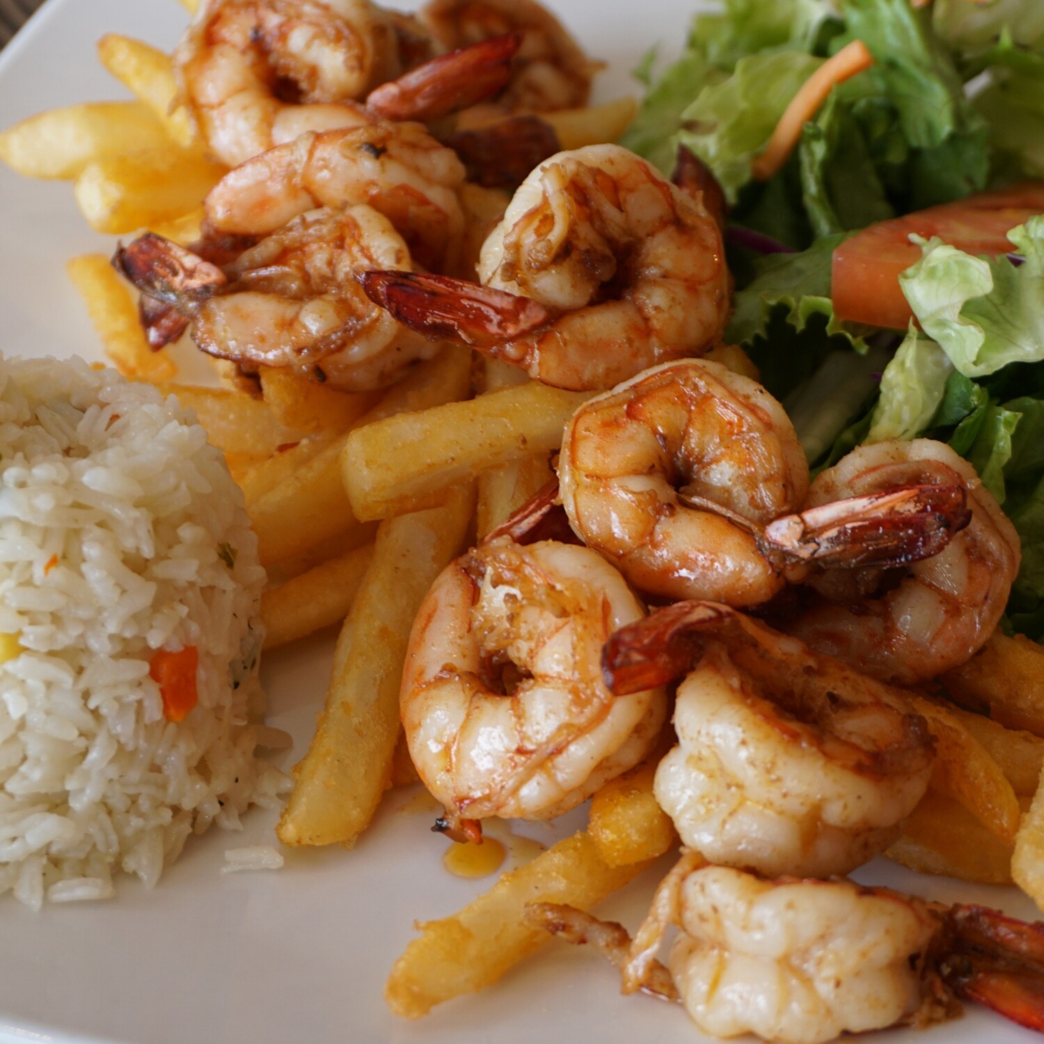 GRILL FISH AND SHRIMP ALA PLANCHA