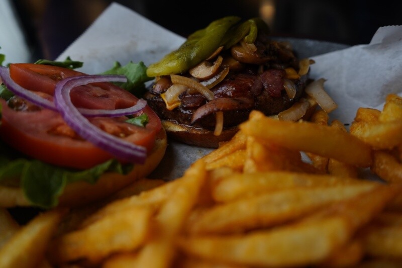 Roasted Green Chili Burger