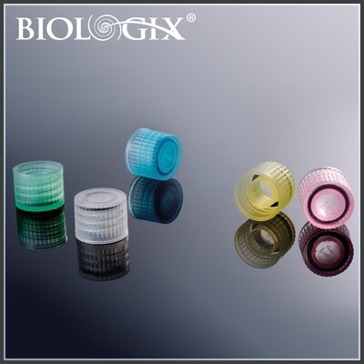 Biologix Caps for Screw Cap Microtubes (O-Ring) 500/Pack, 5000/Case