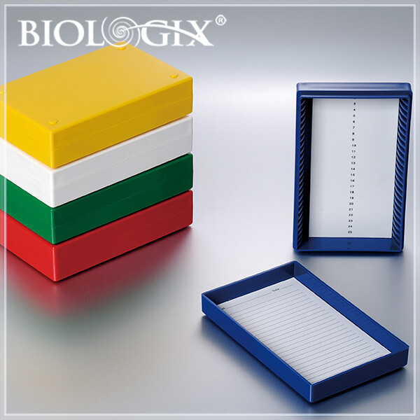 Biologix Slide Storage Boxes with Foam Lining  (25 Place), 5/Pack, 20/Case