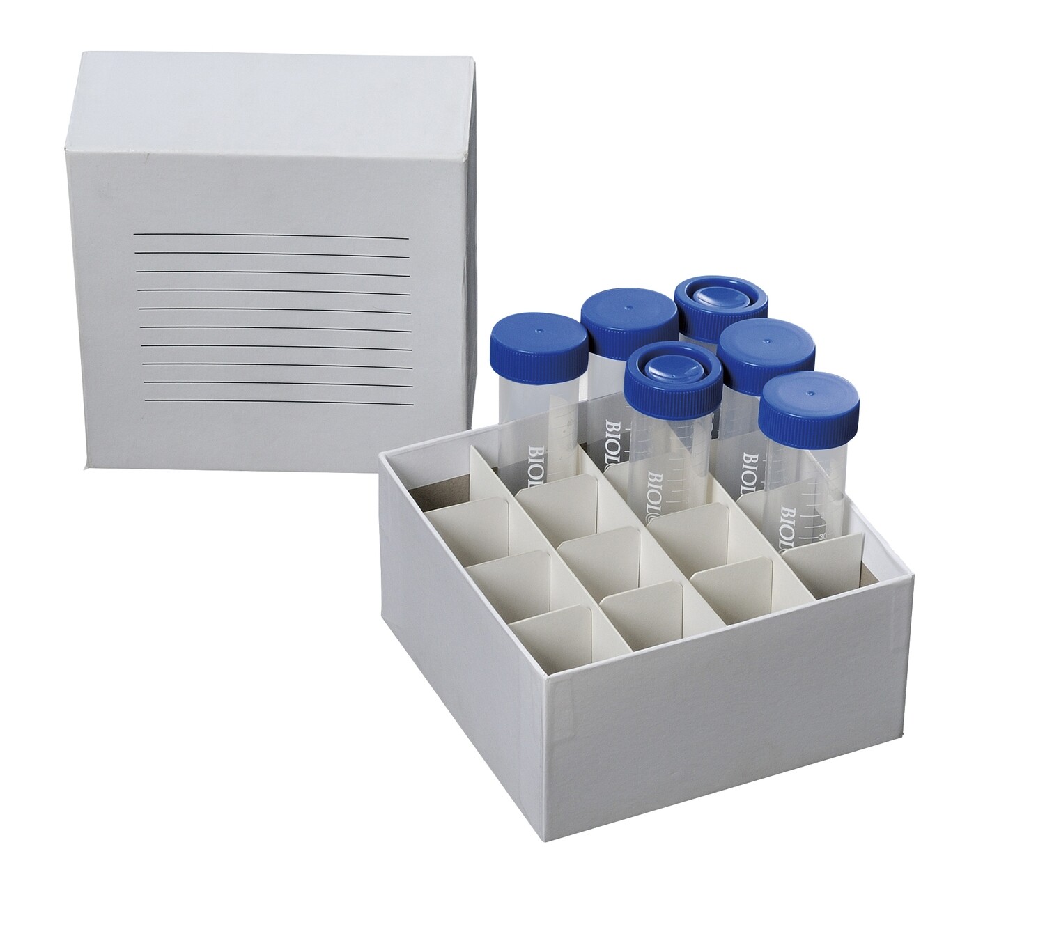 Biologix Premium Cardboard Freezer Boxesfor 50ml centrifuge tubes