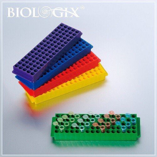 Biologix Microcentrifuge Tube Racks (80-Well, Assorted Colors)