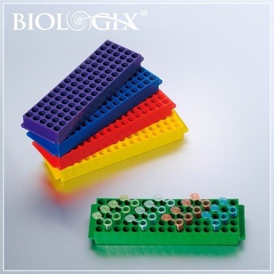 Biologix Microcentrifuge Tube Racks (80-Well, Assorted Colors)