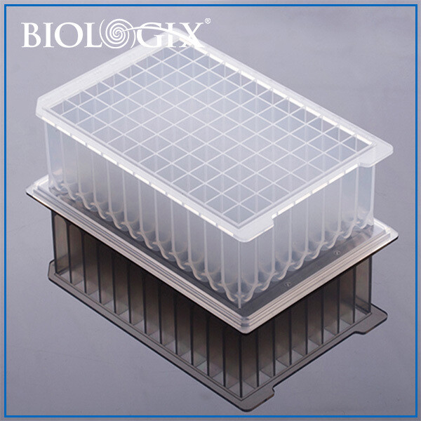 Biologix Deep Well Plates-2.2mL (Square Wells), U Bottom, Profile Concave