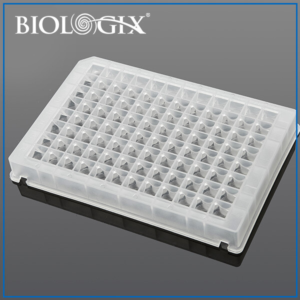 Biologix Deep Well Plates-0.5mL (Square Wells), V Bottom, KingFisher Flex System, Case of 100