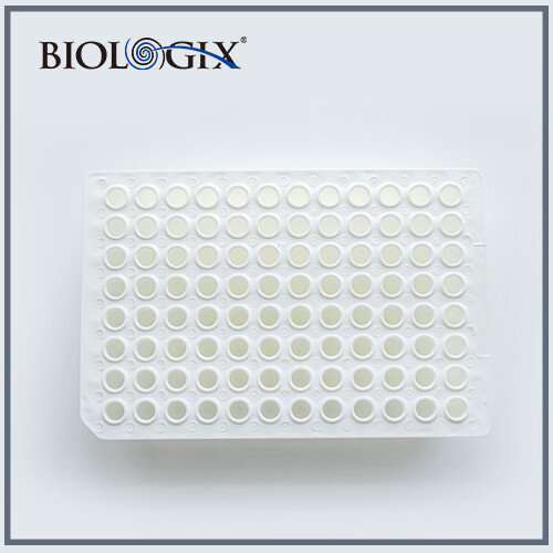 Biologix 96 well non-skirted PCR Plates. 0.2ml Clear/White color