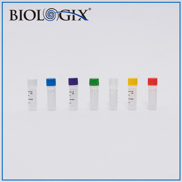 CryoKING Cyogenic Vials-1.0ml Clear Tube sterile self-Standing Bottom no bottoom Barcode no Side Barcode