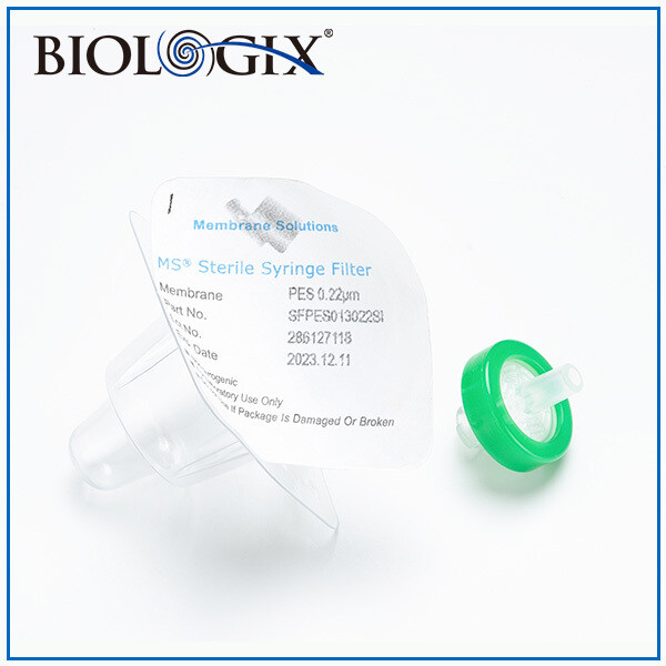Sterile Syringe Filter-PES, 0.22um Pore Size (Female Luer Lock + Male Luer Slip)