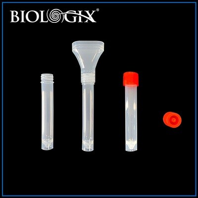 Biologix-Saliva Sample Collector with Funnel, 12 mL Tube, Tube Cap, and 12 mL Tube with Cap, Case of 250