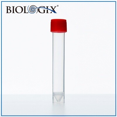 Biologix-Sample Collection Tube with Caps (10mL), 500 Tubes/ Bag, 500 Caps/ Bag. 1,000 Sets/ Case