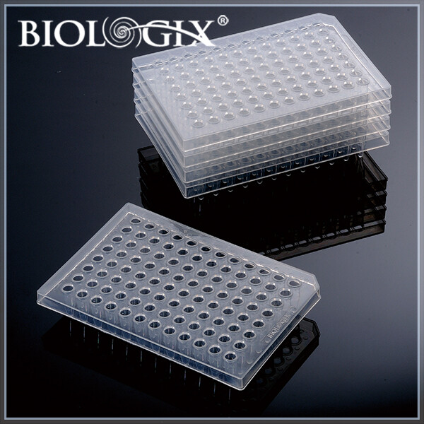 Biologix PCR Plates-0.2mL (96-well), Half-Skirted, 25/Pack, 100/Case
