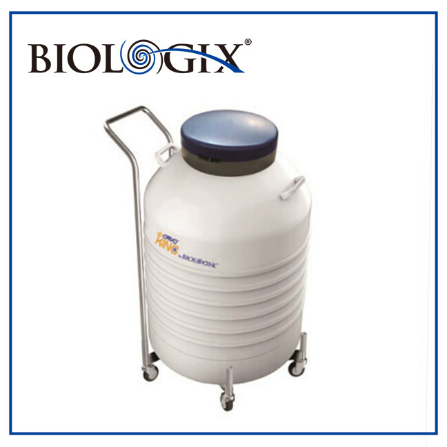 CryoKING Liquid Nitrogen Tank --Laboratory Series 31.5 L/35.5 L, Including 6 Square Racks(4 layers) with 5*5 Cryogenic Boxes