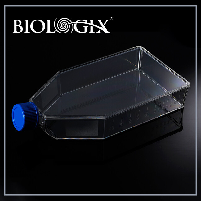 Biologix Cell Culture Flasks 175c㎡ with Filter / Plug Caps, 650mL, 5/Bag, 40/Case