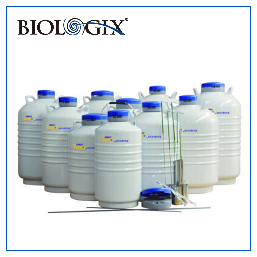 CryoKING® Liquid Nitrogen Tank Static Storage Series 31.5 L Include 6 canisters