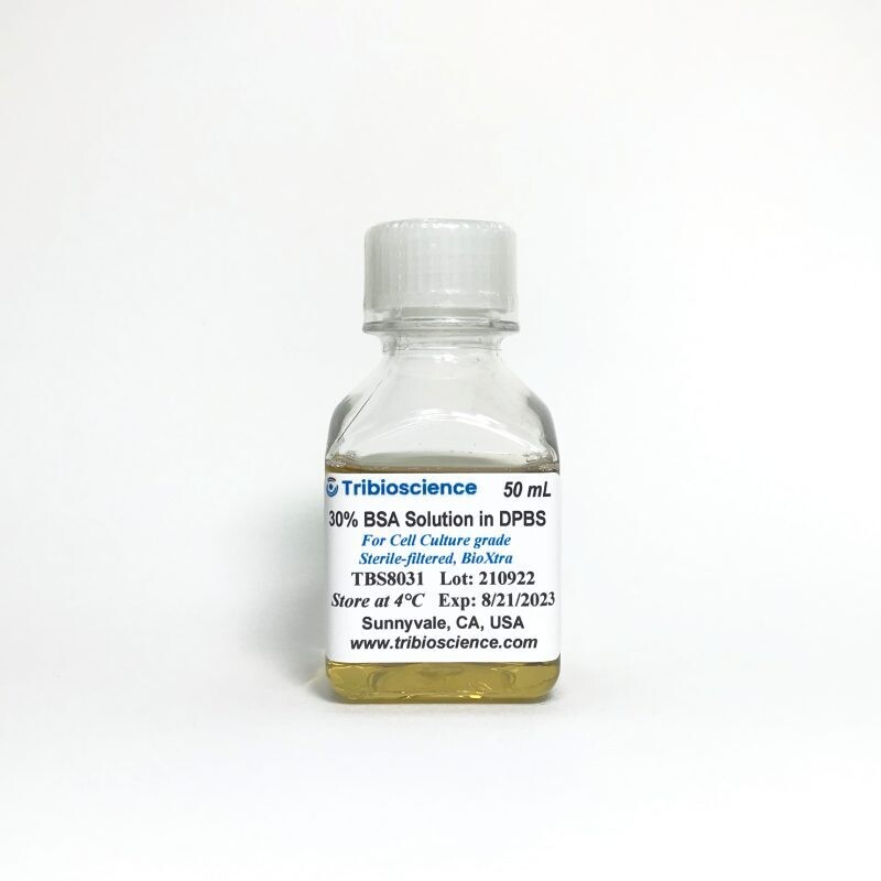30% Bovine Serum Albumin (BSA) solution in DPBS, for Cell Culture, sterile-filtered, BioXtra, 50 ml