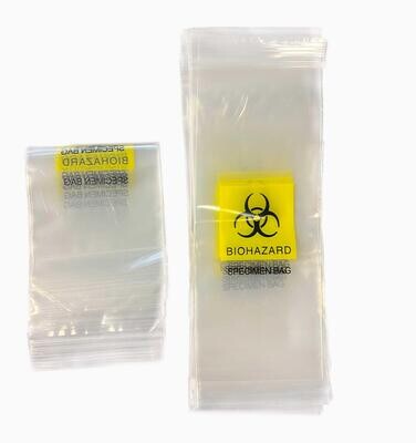 Biohazard Disposable Bag-7*17cm, Double-Sided 10-Wire, 100/Bag, 1000/Case