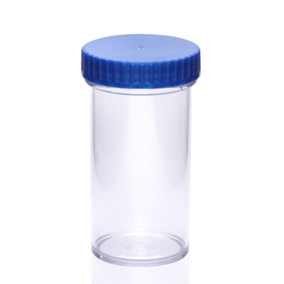180ml Autoclavable PC Wide Mouth Jar, Round, 12/Tray, 144/Case