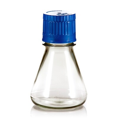 125ml Autoclavable PC Erlenmeyer Culture Flask, Baffled Base, 24/Tray, 144/Case