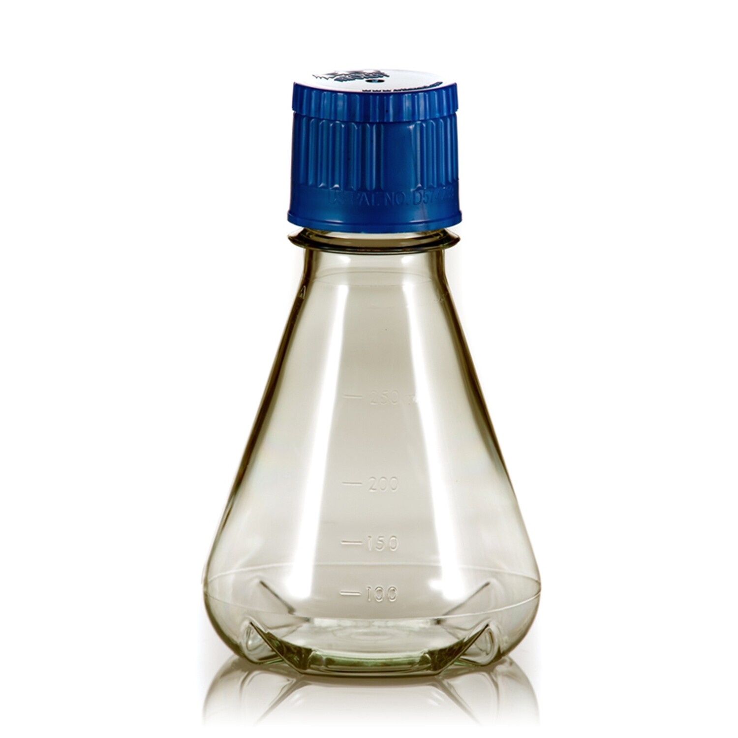 Autoclavable PC Erlenmeyer Culture Flask, 250ml, Baffled Base, Sterile, 12/Pack, 72/Case