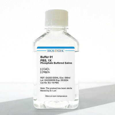 Phosphate buffered saline (PBS) 1X, 500 ML
