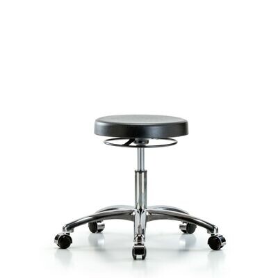 Class 10 Polyurethane Clean Room Stool - Desk Height with Casters