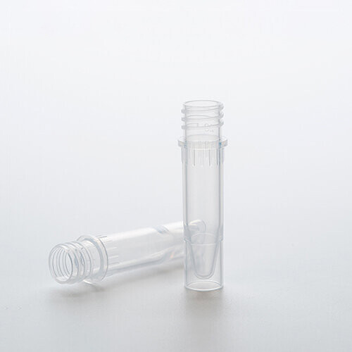 Biologix 0.5/2.0ml Cryogenic Vials, Clear Sample Vials, Microtubes, Self-standing, 500/pack, 5000/case