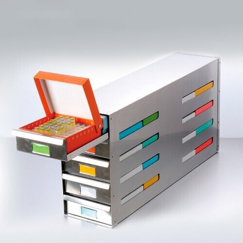 CryoKING® Sliding Drawer Freezer Racks (24 Boxes) 1 Piece/Case
