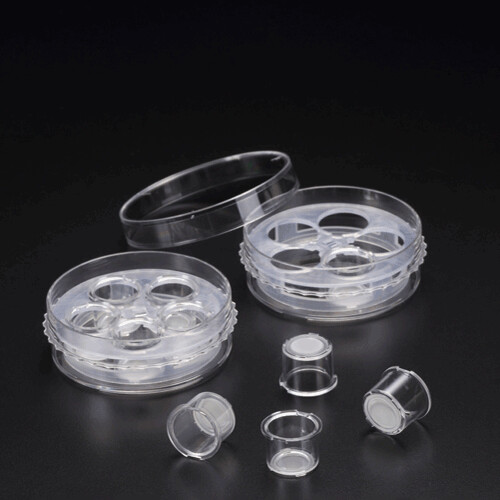 3D Cell Culture Multi Insert Dish, 60X20mm, Growth Area 1.77㎠, 15ml, external Grip, Sterile, 9/Pack, 18/Case