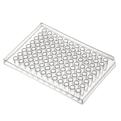 Biologix Half-Skirted PCR Plates, 96-Well for 0.2ml Tubes, Non-sterile PCR Plates with Clear Color, 25/Pack, 100/Case