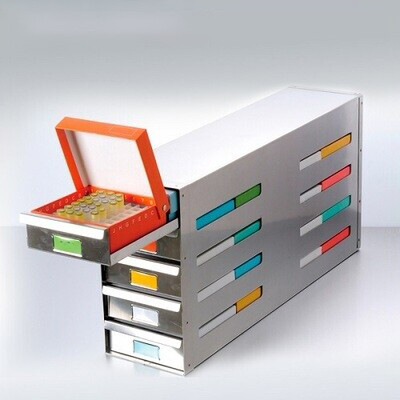 CryoKING® Sliding Drawer Freezer Racks (16 Boxes) 1 Piece/Case
