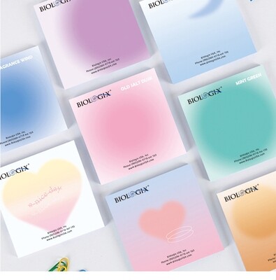 Cute gradient color sticky note, 1 Piece/Bag