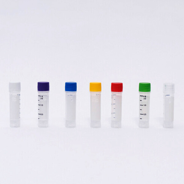 CryoKING 1.5ml Cyogenic Vials-Clear Tube Self-Standing, 25/Bag, 500/Pack, 1000/Case