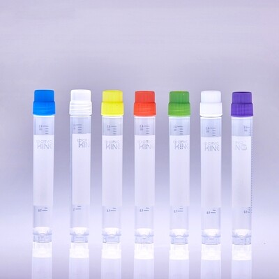 CryoKING® Cryovial 5.0ml Plastic Cryogenic sample Tube (External, Non-Barcoded) 25/Bag, 500/Pack, 1000/Case