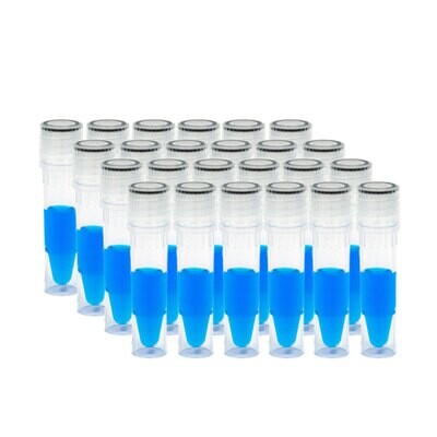 Biologix Cryovials with Caps, 0.5/1.5/2.0ML Cryogenic Vials, Sterile, External, 50/Bag, 500/Pack, 2000/Case