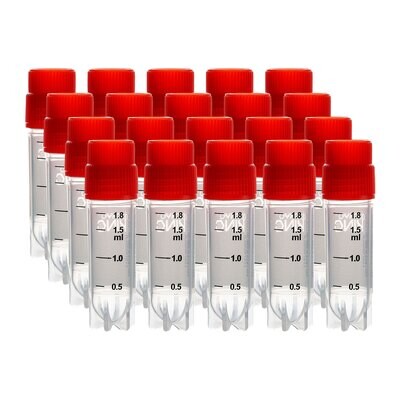 Cryogenic Vials with Side Bardcode-2.0 5.0 ml vials External, 25/Bag, 500/Pack, 1000/Case