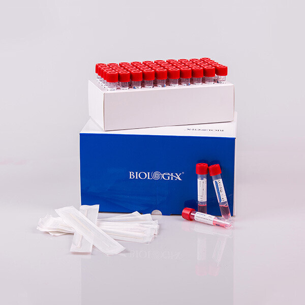Biologix-Disposable Collection Tube & Transportation, Preservation Medium (Classic) Racked Package
