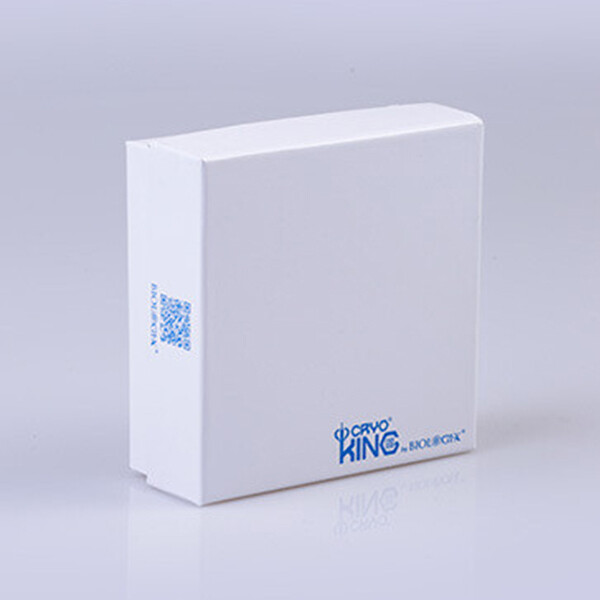 CryoKING Cardboard Cryogenic Lab Freezer Box-2in (81-Well, 100-Well, White, Plastic Coating) 5/Bag, 100/Case