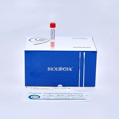 Disposable Collection Tube & Transportation, Preservation Medium with 2 Swabs (Inactivated), Case of 500