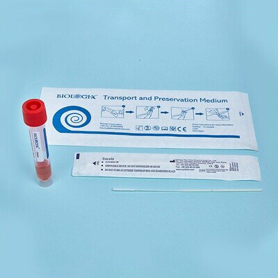 Disposable Collection Tube & Transportation, Preservation Medium with Oropharyngeal Swab (Classic), Case of 500