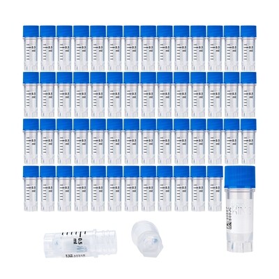 Cryogenic Vials with Side Bardcode-1.0 ml, External Thread, 25/Bag, 500/Pack, 1000/Case