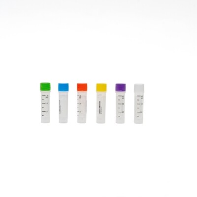 Cryogenic Vials with Side Bardcode-1.5 ml, External Thread, 25/Bag, 500/Pack, 1000/Case